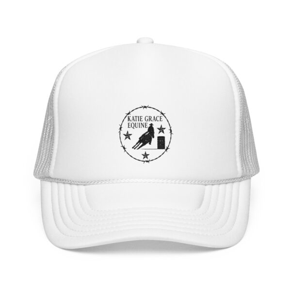 Katie Grace Equine™ Trucker Hat – KG Horses Barrel Racer Logo