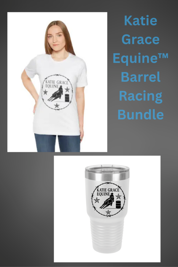 Katie Grace Equine™ Barrel Racing Bundle – Logo Tee + 30oz Tumbler